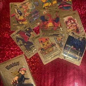 POKÉMON TOMY GOLD TRADING CARD SET ULTRA MINT SEALED !!!!